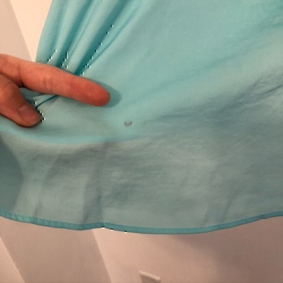 NEW NWT BP NORDSTROM Plus Size Bow Detail Tank Top Aqua Turquoise Blue Cami 1X - Picture 8 of 12